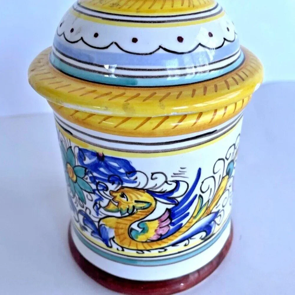 Deruta Raffaellesco Sugar Bowl with Lid 6
